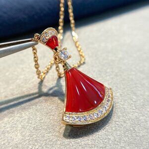 Bulgari red necklace